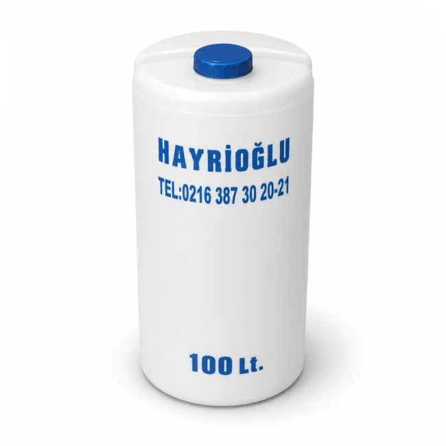 100 lt Dikey Silindir Polietilen Su Deposu